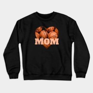 Basketball Mom with Heart image Crewneck Sweatshirt